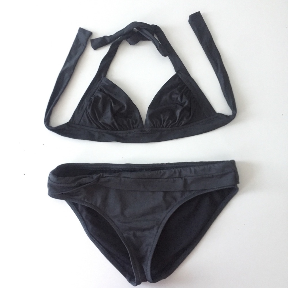 J. Crew dark gray bikini
